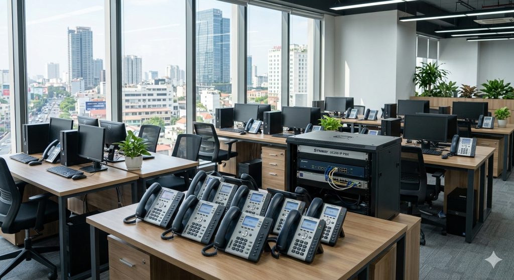 Lắp đặt tổng đài điện thoại nội bộ cho công ty