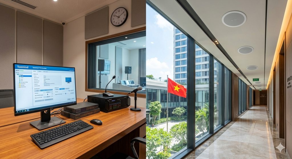 Lắp đặt hệ thống âm thông báo IP-PA công cộng cho khách sạn