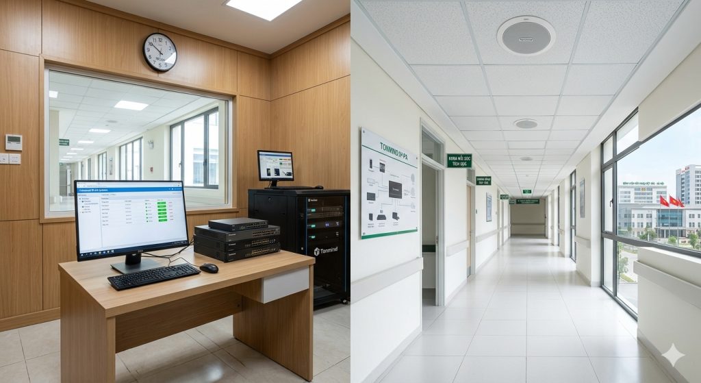 Lắp đặt hệ thống âm thanh thông báo công cộng PA System
