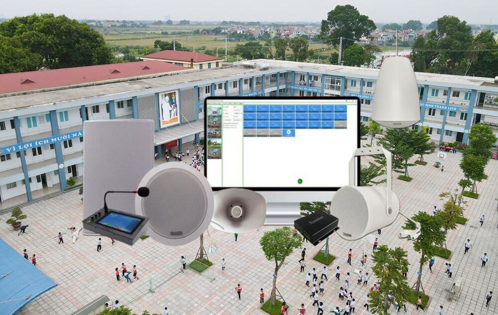 Hệ thống âm thanh thông báo công cộng IP-Audio cho trường học