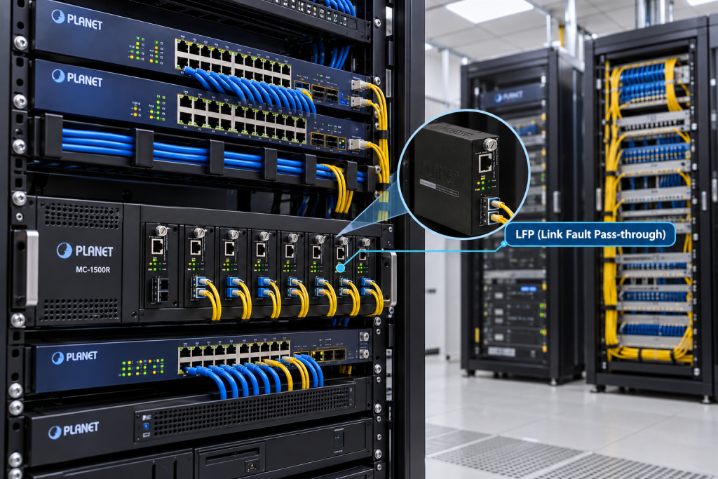 Lưu ý về LFP trên Media Converter (bộ chuyển đổi quang điện)
