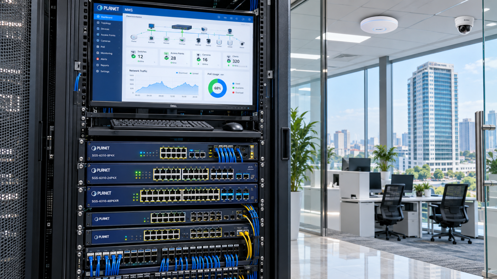 Bộ chuyển mạch switch PoE quản lý lớp 3 PLANET thường dùng